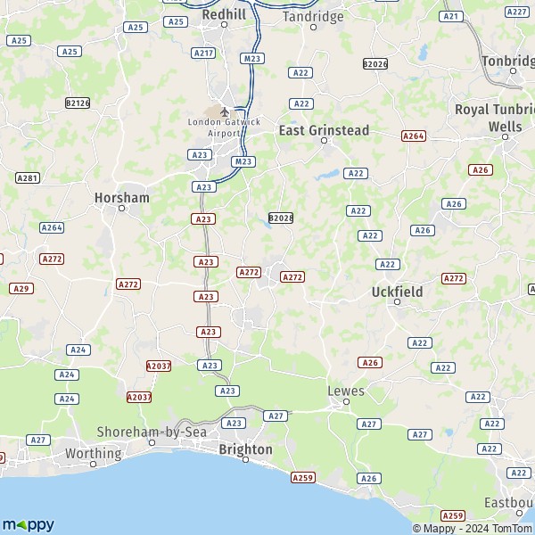 Map Balcombe Map Of Balcombe RH17 6 And Practical Information   RH17 6 Mid Sussex